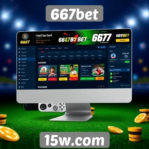 Análise da interface do usuário do site 667bet